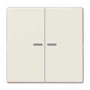 Клавиша 2-ая с посветкой для двухклавишного выключателя или кнопки Jung LS Слоновая кость