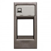 Накладка для суппортов и телекоммуникационных разъёмов типа 2017... и 2018..., серия Zenit, цвет ант