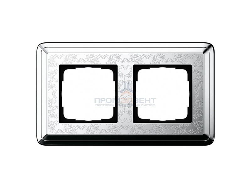 Рамка 2-ая Gira ClassiX Art Хром/Хром