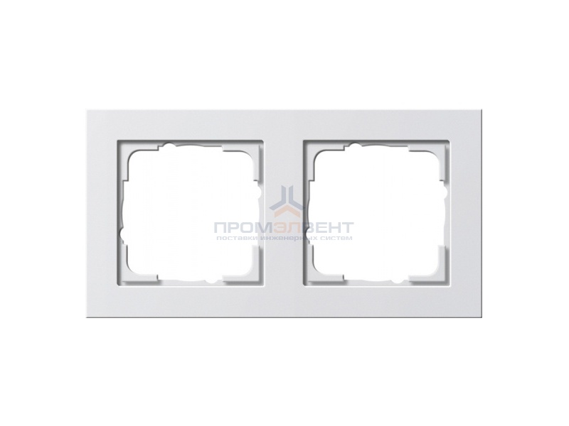 Рамка 2-ая Gira E2 Белый матовый