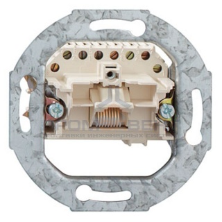 Мех-зм 1-ной тлф. розетки RJ11/12 (4) c "лапками"