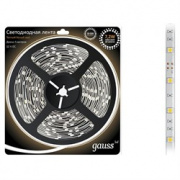 Лента LED 5050/30-SMD 7.2W  12V DC  теплый белый (блистер 5м)