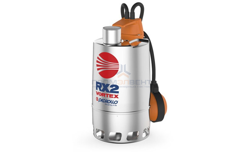 Насос дренажный Pedrollo RXm 2/20 - 0,37 кВт (1x230 В, Qmax 180 л/мин, Hmax 6,5 м, кабель 5 м)