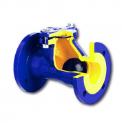 Клапан обратный шаровой Zetkama 400 D - Ду50 (ф/ф, PN16, Tmax 70°C, исполнение №55)