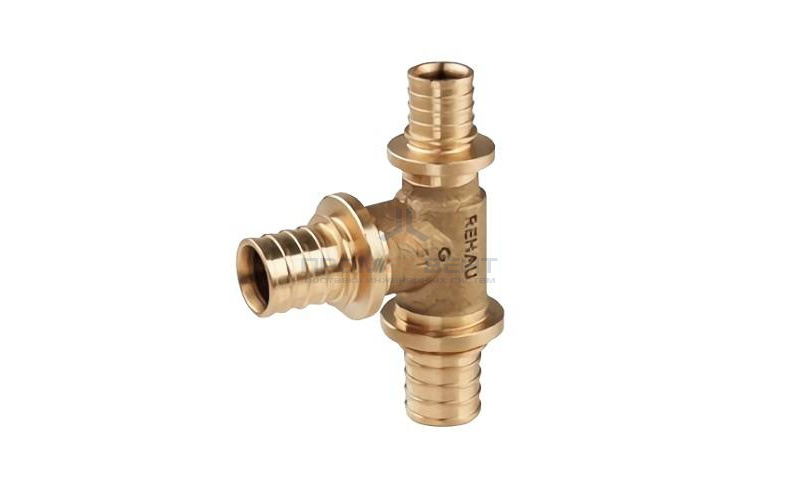 Тройник REHAU PLATINUM - 32 (бронза, для труб из сшитого полиэтилена RAUTITAN)