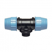 Тройник с переходом на наружную резьбу UNIDELTA 1010 - 75 x 3" (винтовой, для труб ПНД)