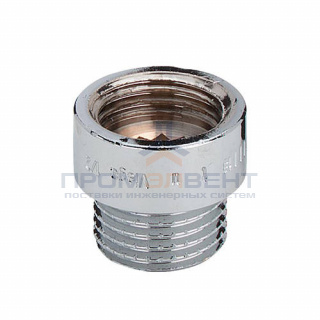 Удлинитель резьбовой Viega 3526 - 1/2" длина 65 мм (ВР/НР, бронза хромированная)