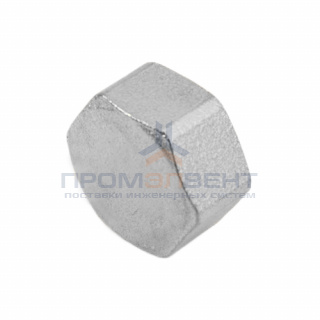 Заглушка латунная с внутренней резьбой STOUT - 2" (никелированная)