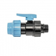 Кран шаровой с переходом на наружную резьбу UNIDELTA 1072 - 32 x 1" (винтовой, для труб ПНД)