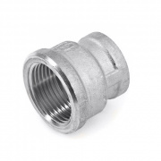 Муфта латунная резьбовая переходная STOUT - 1"1/2 x 1"1/4 (никелированная)