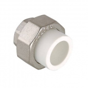 Переход на внутреннюю резьбу разъемный VALTEC VTp.762 - 25 x 3/4" (для полипропиленовых труб, белый)