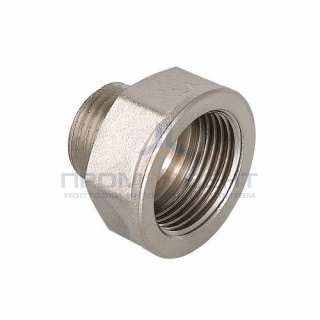 Переход с внутренней резьбы на наружную VALTEC VTr.592 - 2" х 1"1/4 (латунь никелированная)