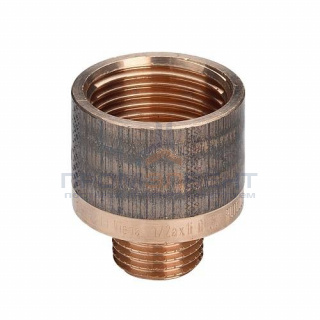 Переход с наружной на внутреннюю резьбу Viega 3242 - 1/2" x 1" (резьбовой, бронза без покрытия)