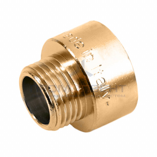 Переходник латунный с внутренней резьбой на наружную STOUT - 1/2" x 1/4"