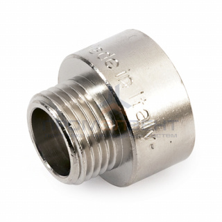 Переходник латунный с внутренней резьбой на наружную STOUT - 2" x 1"1/2 (никелированный)