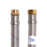 Подводка для воды гибкая Industrias Mateu FILBOR (Гайка/Штуцер) - 1" (длина 500 мм)