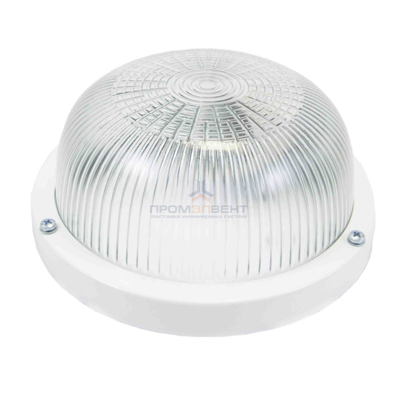 НПП 03-60-1301 Луна 1 (прозрачный), светильник, белый, 60Вт, Е27, IP65, 220В, 185x185x85мм