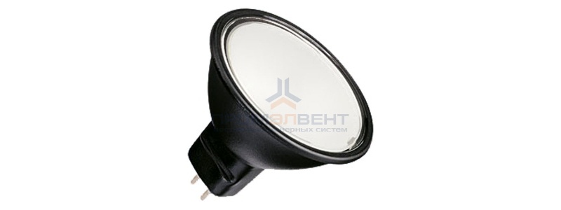 Лампа галогенная BLV Reflekto Fr/Black 35W 36° 12V GU5,3 отражатель black/черный