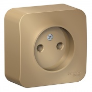 Розетка без заземления без шторок Blanca Schneider Electric 16А 250В титан изол.пластина