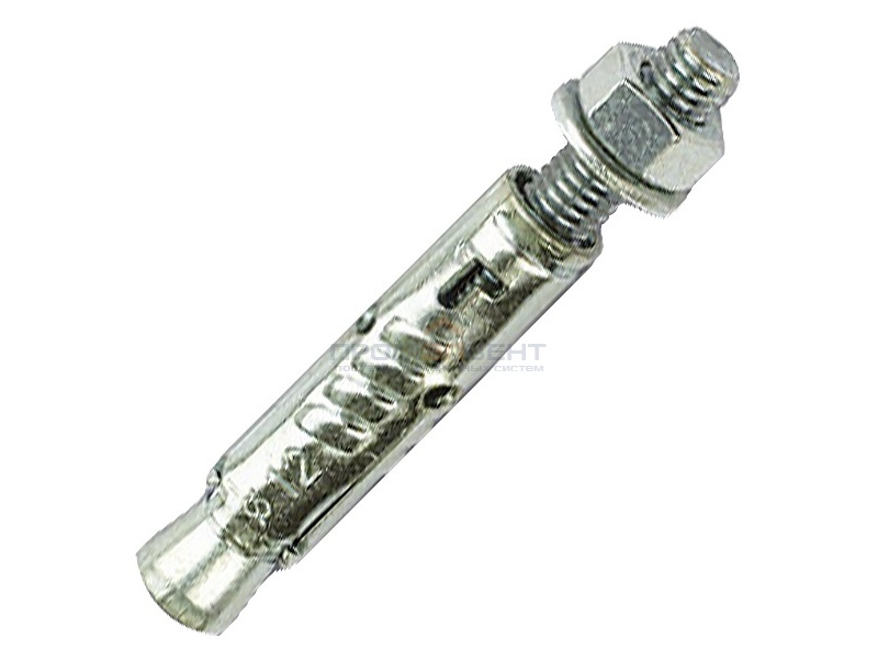 Стандартный анкер 18x110 со шпилькой М12 и гайкой оцинкованный DKC