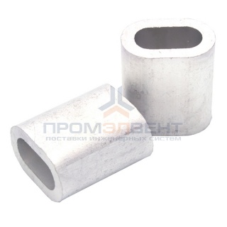 Зажим алюминиевый 5мм DIN3093 для троса