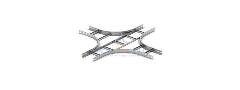 Крестообразный разветвитель для лестничного лотка НЛО 400х100х3000 OSTEC