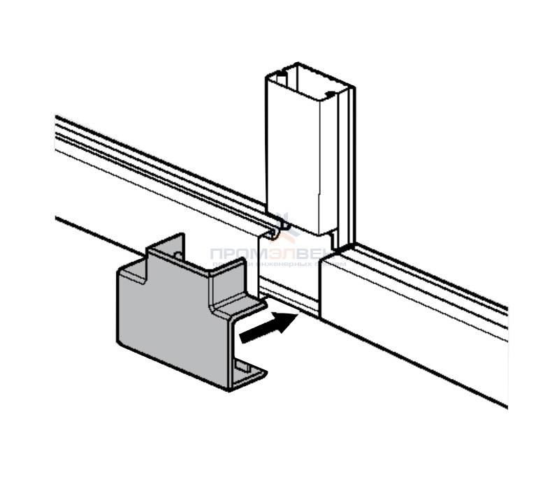 Тройник 15x10мм Legrand METRA