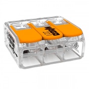 Клеммник WAGO 3 (одножильных или многожильных) х 0,5-6мм2 41A Cu [уп. 30шт]