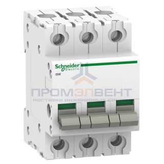 Выключател нагрузки iSW Acti 9 Schneider Electric 3П 125A (модульный рубильник)