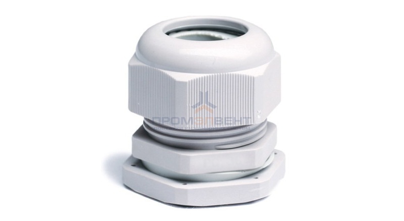 Зажим кабельный с контргайкой DKC IP68, PG36, диаметр кабеля 20-31мм