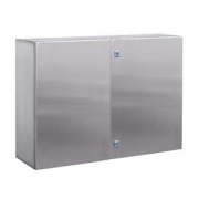 Навесной шкаф CE из нержавеющей стали (AISI 304), двухдверный, 800 x 1000 x 200мм, с фланцем