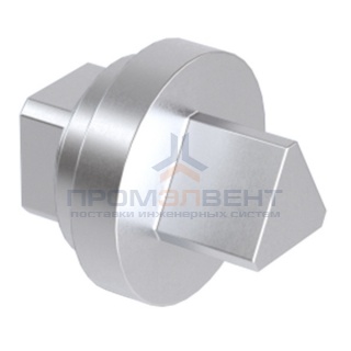 Личинка замка, для малой ручки, под ключ треугольного профиля 7мм