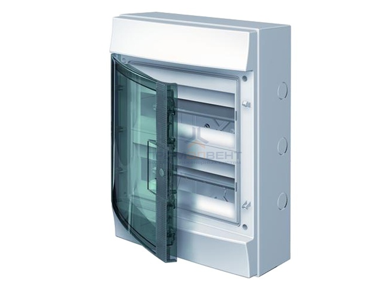 Влагозащищенный настенный бокс ABB Mistral65 24М прозрачная дверь с клеммным блоком