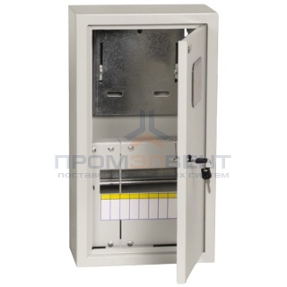 Щит металлический ЩУРн-1/9зо-1 36 УХЛ3 IP31 на 1-фазный счетчик и 9 модулей навесной ИЭК