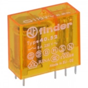 Миниатюрные PCB-реле Finder выводы 5мм, 2 контакта, 8A AC 110В AgNi