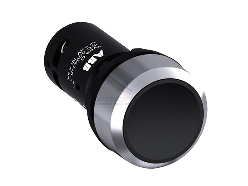 Кнопка ABB CP1-30B-10 черная без фиксации 1HO