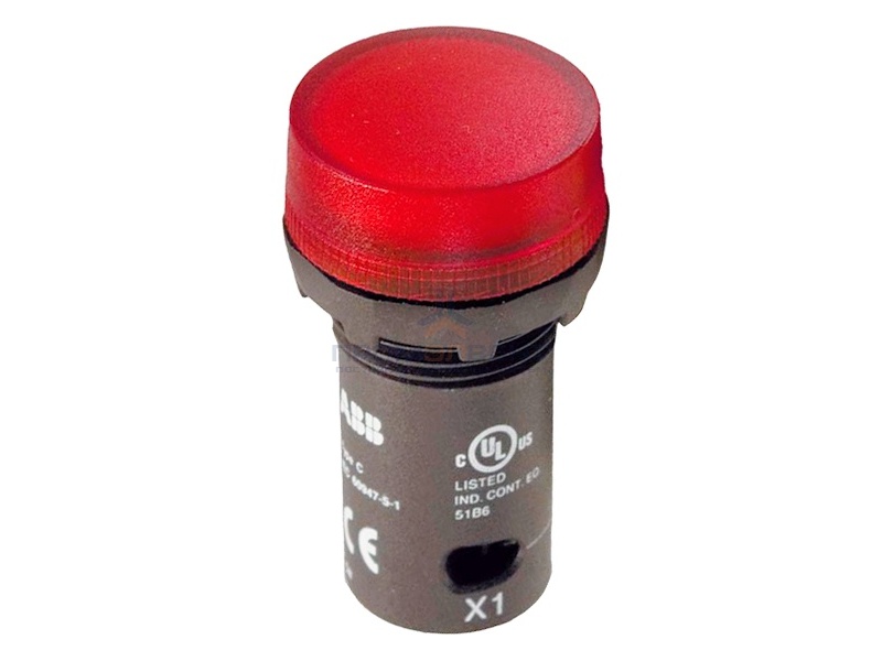 Лампа ABB CL2-520R красная со встроенным светодиодом 220В DC